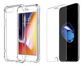 Capa Anti Impacto Transparente Iphone 7/8 Plus + Película de Vidro Temperado