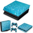 Capa Anti Poeira e Skin Compatível PS4 Slim - Aquático Água