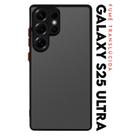 Capa Anti Shock Space Acrílico Translucida Fumê Botões Vermelho para Galaxy S25 Ultra S938 Tela 6.9