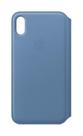 Capa Apple iPhone Xs Max em couro Folio azul centáurea