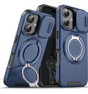 Capa Armor Titan iPhone 17 Suporte Ring Metalico Magnetico Indução Tampa Câmera