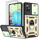Capa ATUMP para Galaxy A71 5G com 2 Protetores de Tela HD, Dourada