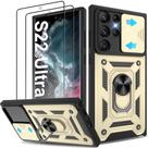 Capa ATUMP para Samsung Galaxy S22 Ultra de 6,8" à prova de choque dourada