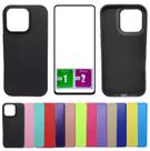 Capa Aveludada Para Iphone 16 Pro Max + Pelicula Vidro 3d 9D