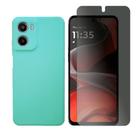 Capa Aveludada Para Motorola Moto G05 + Pelicula Privacidade