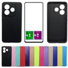 Capa Aveludada Para Redmi Note 14 5g + Pelicula Vidro 3D