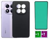 Capa Aveludada Preta Para Redmi Note 14 Pro 5g+ Pel Ceramica