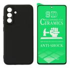 Capa Aveludada Preta + Película Cerâmica 9D para Samsung Galaxy S26 PLUS