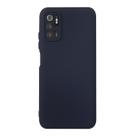 Capa Aveludada Preta + Película De Hydrogel Fosca Compatível Para Redmi Note 10 5G 6.5
