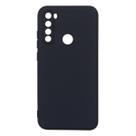 Capa Aveludada Preta + Película De Hydrogel Fosca Compatível Para Redmi Note 8 6.3
