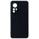Capa Aveludada Preta + Película De Hydrogel HD Compatível Para Xiaomi Mi 12 6.28