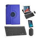 Capa Azul, Teclado Mouse Preto, Pel Para tablet Pad 5 11