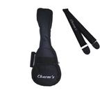 Capa bag estojo simples ukulele soprano com alça e bolso mochila reforçada + correia acolchoada ajustável kit