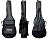 CAPA BAG P/ VIOLÃO FOLK CARGO material sintético "YAMAHA" PRETO