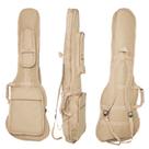 Capa Bag para Contra baixo acolchoada 2 Bolso cargo Premium Bege