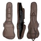 Capa Bag para Contra baixo acolchoada 2 Bolso cargo Premium Marrom