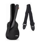 Capa Bag Para Violão Voik CV4101P Preta Correia Simples
