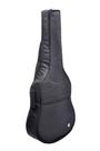 Capa bag violão clássico folk acolchoado com bolso e alça mochila ajustável reforçado semi impermeável