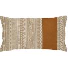 Capa Baguete 29x52 Linho e Aplique material sintético Ecológico Ikat Bege A