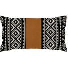 Capa Baguete 29x52 Linho e Aplique material sintético Ecológico Ikat Black A Capa Baguete 29x52 Linho e Aplique material sintético Ecológico Ikat Black A
