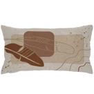 Capa Baguete 29x52 Linho Leaves Modern Rose A