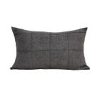 Capa Baguete 30x50 cm Nervuras ComTecido Boucle Cinza Chumbo