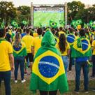 Capa Bandeira Do Brasil C/ Capuz Copa Esporte Manifestações