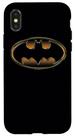 Capa BATMAN Escudo Preto e Dourado para iPhone X/XS