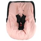 CAPA BEBÊ CONFORTO - CORES VARIADAS Tamanho Universal com Aberturas para Cinto Cor:Rosa Seco