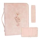 Capa bíblica Hope and Lily Co para mulheres em couro PU rosa