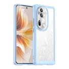 Capa BIOPLJ transparente à prova de choque para OPPO Reno 11 5G azul