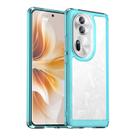 Capa BIOPLJ transparente à prova de choque para OPPO Reno 11 5G Sky Blue