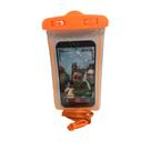 Capa/bolsa A Prova D'água P/ Celular - Universal (laranja)