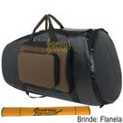 Capa Bombardino Couro Pvc Preto e Marrom Emborrachado Pelúcia Protection Bags