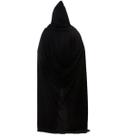 Capa c/ capuz Preto Adulto para Fantasia, Haloween e Cosplay