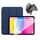 Capa c/ slot pencil para iPad 10 2022 10,9" + pelicula vidro