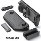 Capa c/ Tampa para Steam Deck Jsaux Kit Case SSD M2 Strap