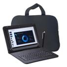 Capa c/ Teclado 7 Polegadas M7 p/ Tablet + Bolsa Case Luva kit trabalho