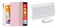 Capa C/ Teclado E Mouse Bluetooth Para iPad Air 5ª Ger 10.9