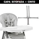 Capa Cadeira Merenda Original 8000 + Cinto Segurança - Burigotto Cor:Granito