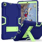 Capa Cantis Galaxy Tab A 10.1 modelo 2019 (SM-T510/T515), capa fina resistente à prova de choque resistente capa protetora de corpo inteiro de alto impacto para Samsung Galaxy Tab A 10,1 polegadas versão 2019 (azul marinho+verde)
