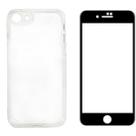 Capa Capinha Acrílico Para iPhone 7 8 + Película De Vidro 3d