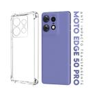 Capa Capinha Anti Impacto Transparente + Película De Ceramica Fosca Para Moto Edge 50 Pro Xt2403 6.7