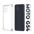Capa Capinha Anti Impacto Transparente + Película De Hydrogel Fosca Para Moto G54 Xt2343 6.5