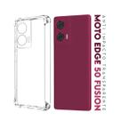 Capa Capinha Anti Impacto Transparente + Película De Hydrogel HD Para Moto Edge 50 Fusion Xt2429 6.7