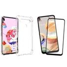 Capa Capinha Anti impacto transparente + Película de Vidro 3D LG K51s