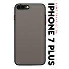 Capa Capinha Anti Shock Space Acrílico Translucida Fumê Botões Vermelho para IPhone 7 8 Plus 5.5