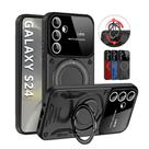 Capa Capinha Armor Anel Magnetica Safe P/ Galaxy S24- Carregamento Por Indução + Proteção De Câmera