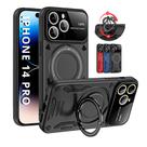 Capa Capinha Armor Anel Magnetica Safe P/ iphone 14 Pro - Carregamento Por Indução + Proteção De Câmera