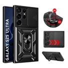 Capa Capinha Armor Militar Galaxy S25 Ultra Anti Impacto Proteção Câmera Anel 360 Suporte e Imã